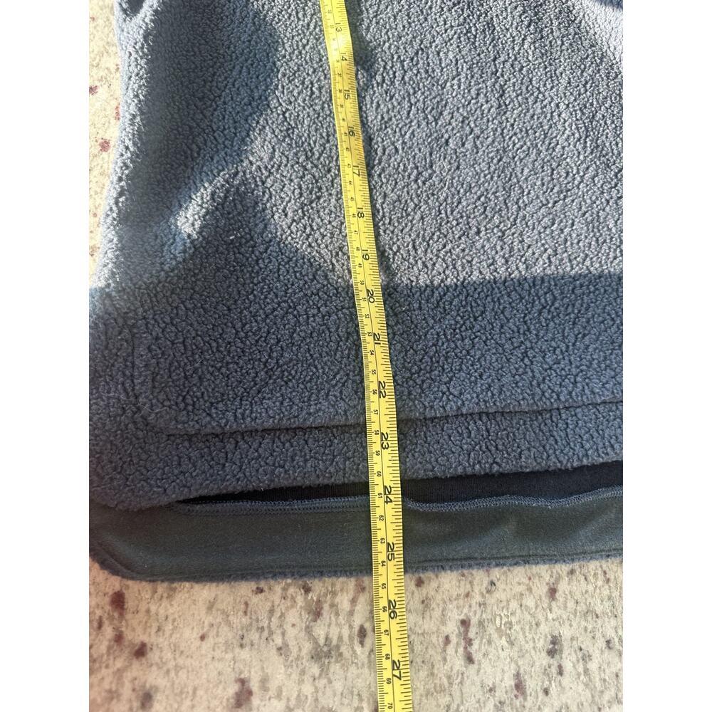 Kuhl Women Hygge Snap Pullover Ink Blue Fleece Crossover Ribbon Trim M - Picture 5 of 8